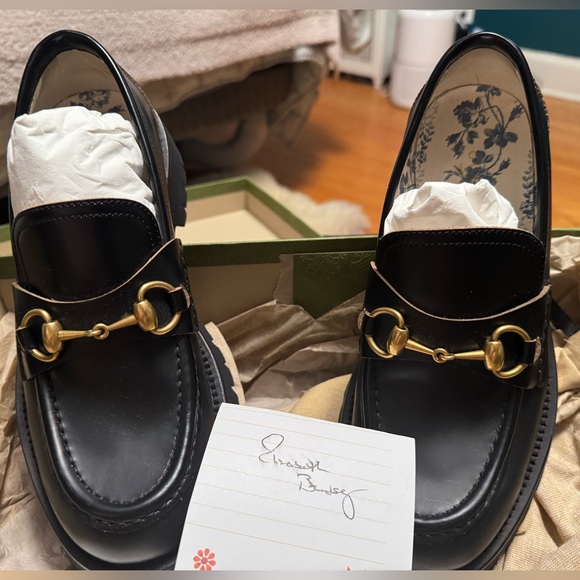 Gucci lug sole loafers 38.5. Never worn - Picture 4 of 9